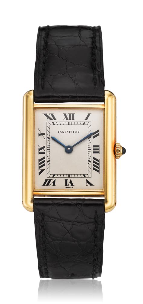 cartier small tank watch|cartier 18k gold tank watch.